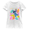 Girl's Lilo & Stitch Merry and Bright Kissy Face T-Shirt