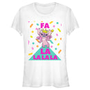 Junior's Lilo & Stitch Fa La La La Angel T-Shirt