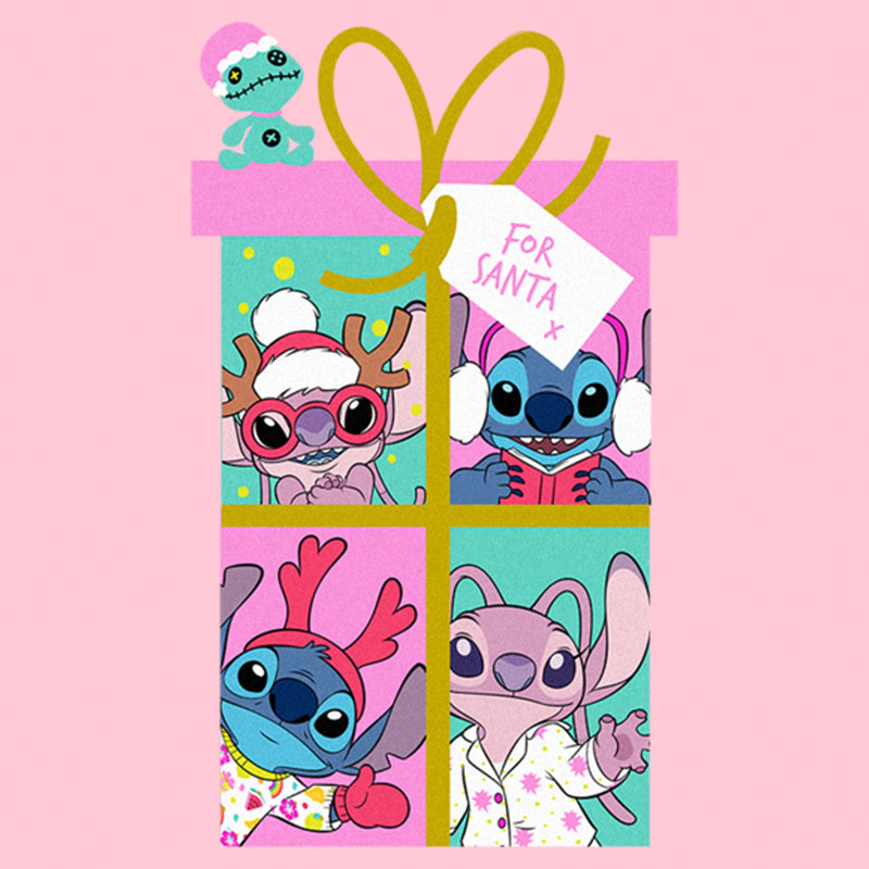 Girl's Lilo & Stitch Gift For Santa T-Shirt