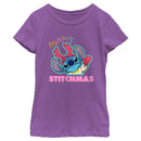 Girl's Lilo & Stitch Merry Stitchmas T-Shirt