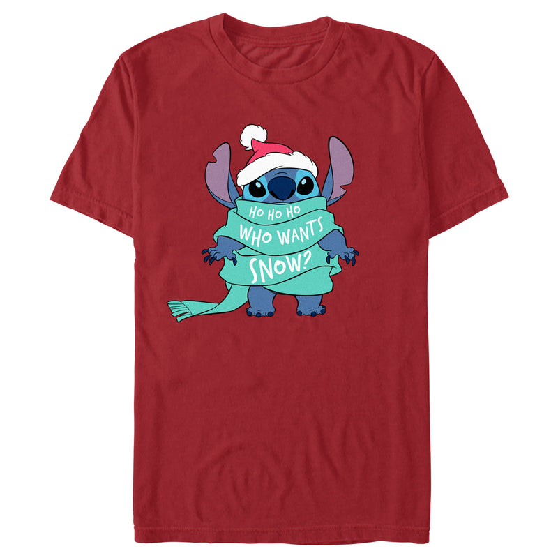 Men's Lilo & Stitch Who Wants Snow? T-Shirt