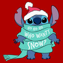 Junior's Lilo & Stitch Who Wants Snow? T-Shirt