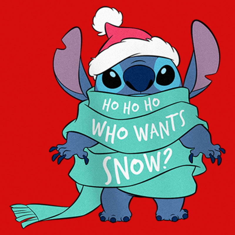 Girl's Lilo & Stitch Who Wants Snow? T-Shirt