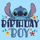 Men's Lilo & Stitch Floral Birthday Boy T-Shirt