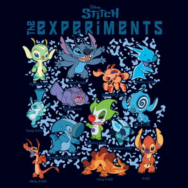 Junior's Lilo & Stitch The Experiments Portraits T-Shirt