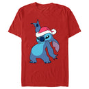 Men's Lilo & Stitch Santa Hat T-Shirt