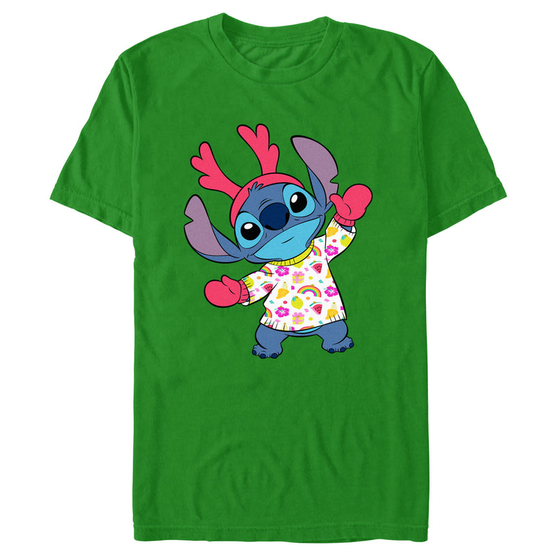 Men's Lilo & Stitch Reindeer Alien T-Shirt