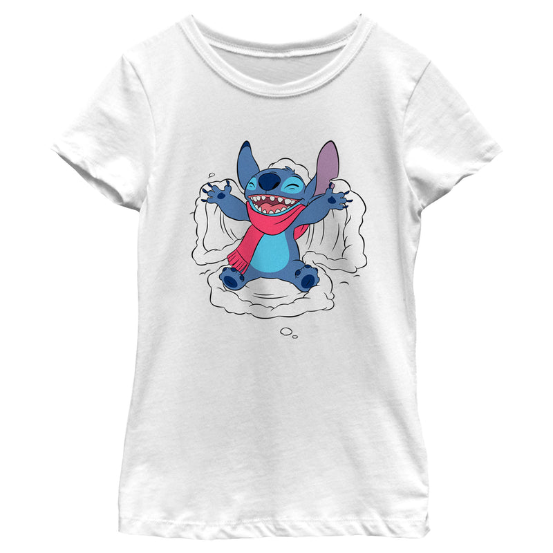 Girl's Lilo & Stitch Snow Angel Winter T-Shirt – Fifth Sun