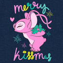 Junior's Lilo & Stitch Merry Kissmas Angel Sweatshirt