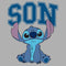Boy's Lilo & Stitch Sitting Cute Son T-Shirt