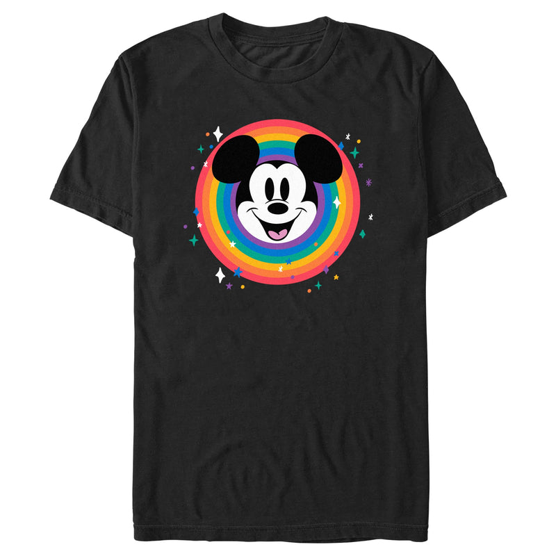 Men's Mickey & Friends Rainbow Circle T-Shirt