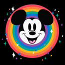 Junior's Mickey & Friends Rainbow Circle T-Shirt