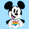 Men's Mickey & Friends LGBTQIA+ Heart T-Shirt