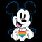 Men's Mickey & Friends LGBTQIA+ Heart T-Shirt