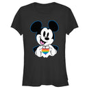 Junior's Mickey & Friends LGBTQIA+ Heart T-Shirt