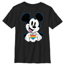 Boy's Mickey & Friends LGBTQIA+ Heart T-Shirt