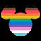 Men's Mickey & Friends LGBTQIA+ Pride Flag Logo T-Shirt