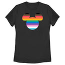 Women's Mickey & Friends LGBTQIA+ Pride Flag Logo T-Shirt