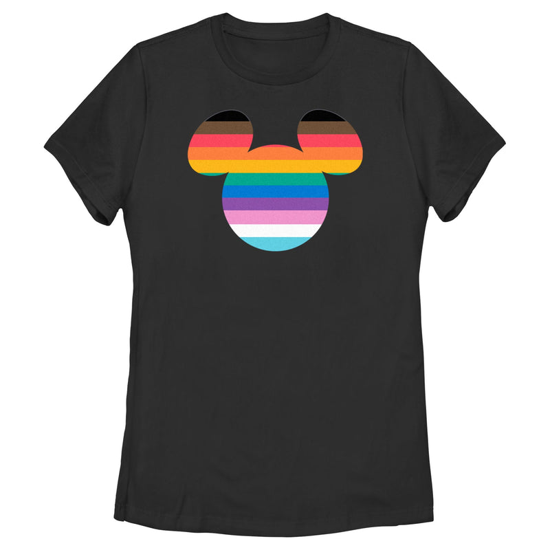 Women's Mickey & Friends LGBTQIA+ Pride Flag Logo T-Shirt