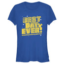 Junior's Mickey & Friends Distressed Best Day Ever T-Shirt