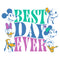 Junior's Mickey & Friends Best Day Ever Crew T-Shirt