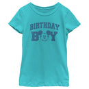 Girl's Mickey & Friends Birthday Boy Happy Face T-Shirt