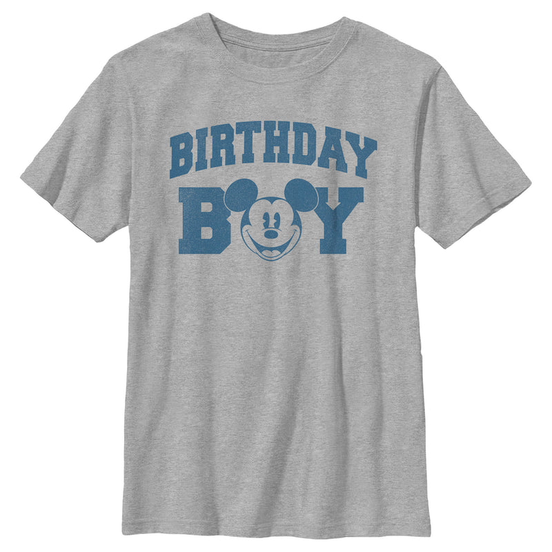 Boy's Mickey & Friends Birthday Boy Happy Face T-Shirt