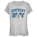 Junior's Mickey & Friends Birthday Boy Happy Face T-Shirt