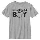 Boy's Mickey & Friends Birthday Boy Outline Logo T-Shirt