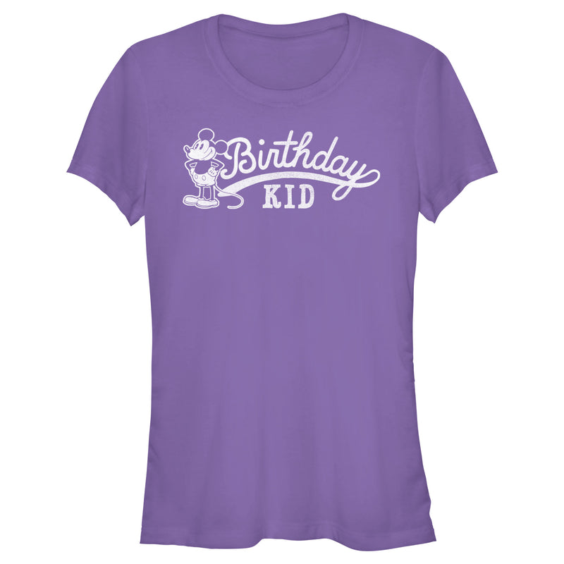 Junior's Mickey & Friends Retro Birthday Kid T-Shirt