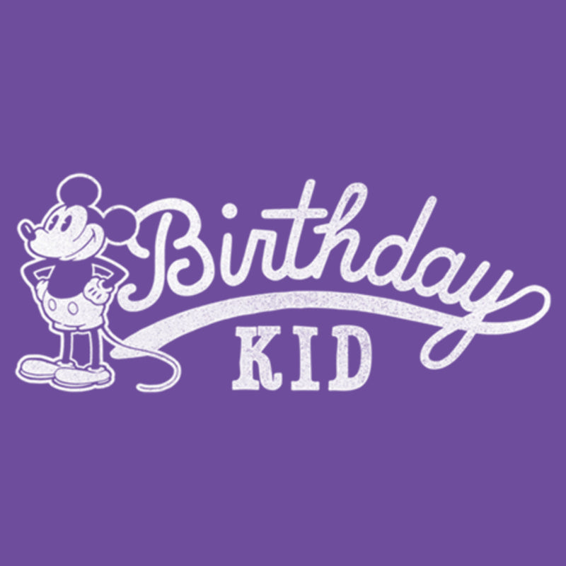 Junior's Mickey & Friends Retro Birthday Kid T-Shirt
