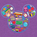 Girl's Mickey & Friends Teacher Supplies Logo T-Shirt