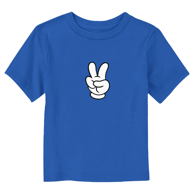 Toddler's Mickey & Friends Peace Mouse Hand T-Shirt