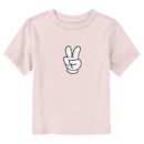 Toddler's Mickey & Friends Peace Mouse Hand T-Shirt