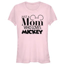 Junior's Mickey & Friends Just a Mom Who Loves Mickey T-Shirt