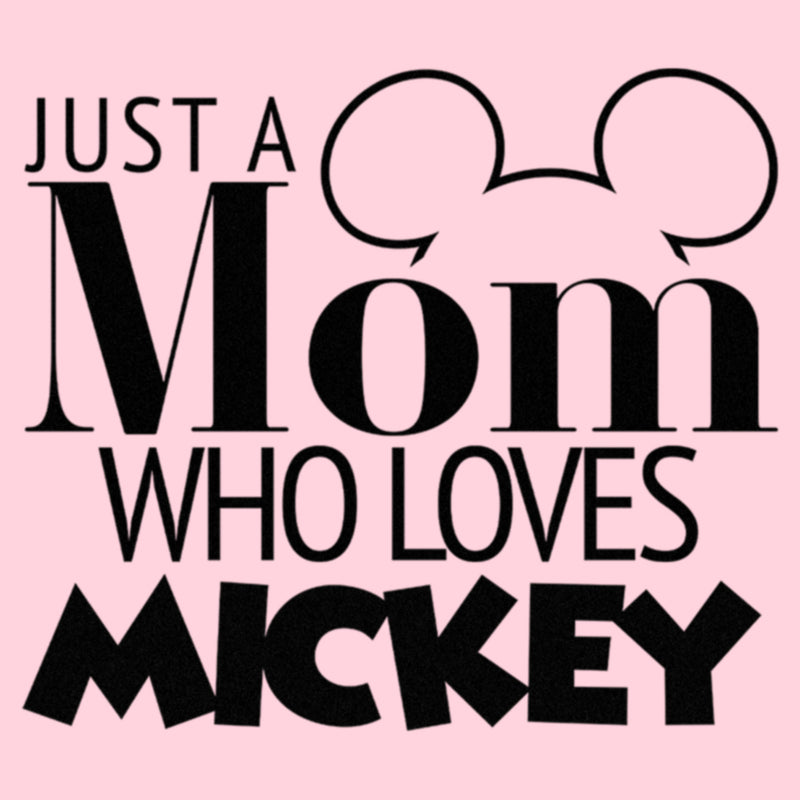 Junior's Mickey & Friends Just a Mom Who Loves Mickey T-Shirt