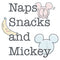 Boy's Mickey & Friends Naps Snacks Mickey T-Shirt