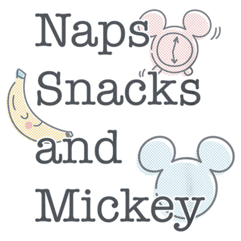 Boy's Mickey & Friends Naps Snacks Mickey T-Shirt