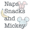 Girl's Mickey & Friends Naps Snacks Mickey T-Shirt