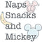 Toddler's Mickey & Friends Naps Snacks Mice T-Shirt