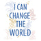 Infant's Mickey & Friends I Can Change the World Team Onesie