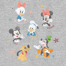 Girl's Mickey & Friends Adorable Sketch Portraits T-Shirt