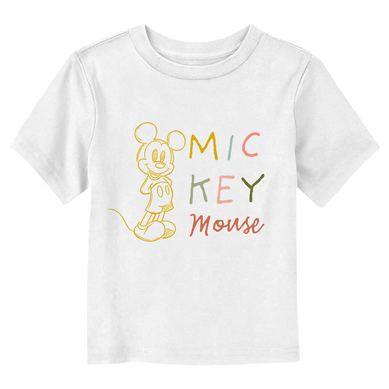 Toddler's Mickey & Friends Character Doodle T-Shirt