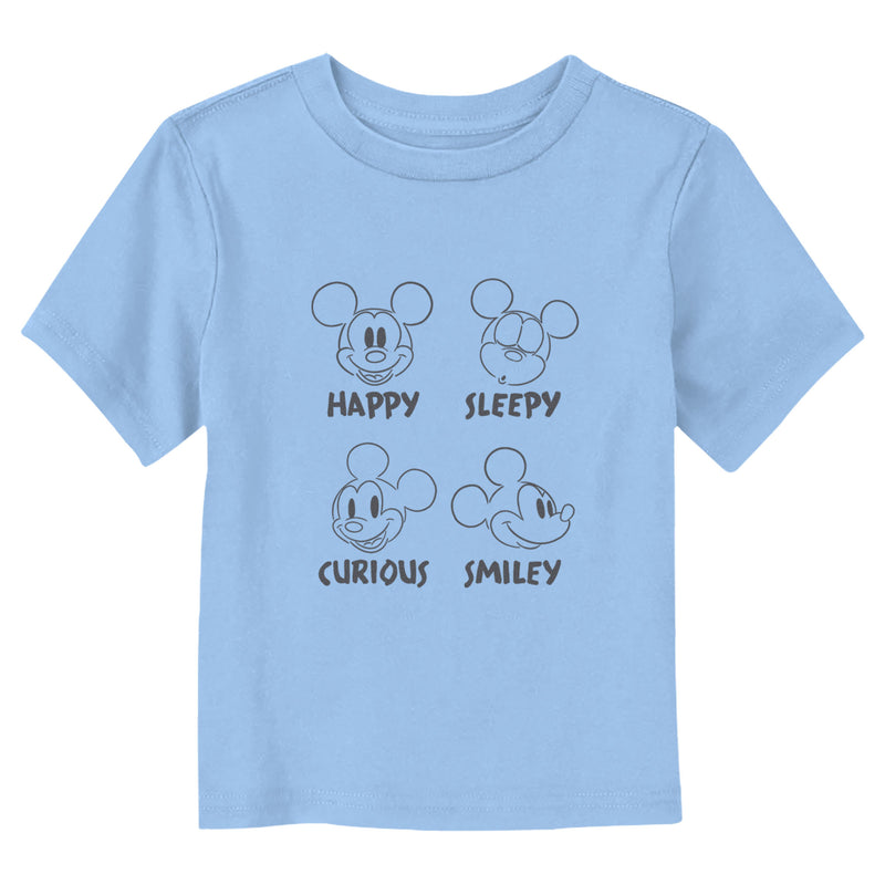 Toddler's Mickey & Friends Character Moods T-Shirt