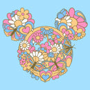 Men's Mickey & Friends Flowers and Butterflies Ears T-Shirt