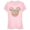 Junior's Mickey & Friends Flowers and Butterflies Ears T-Shirt