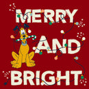 Men's Mickey & Friends Merry and Bright Pluto T-Shirt