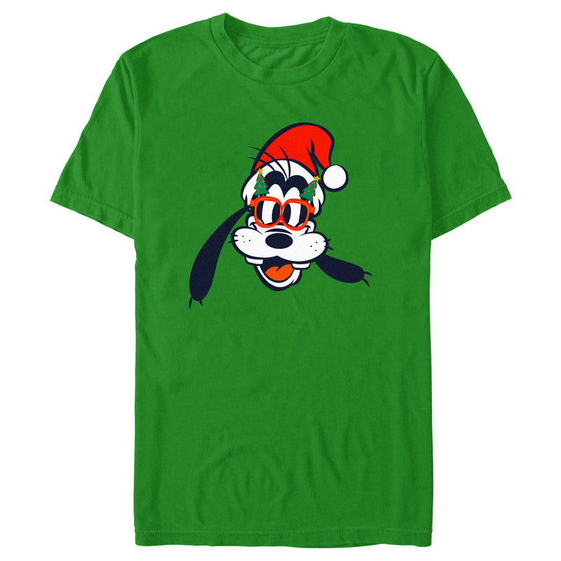 Men's Mickey & Friends Goofy Christmas Glasses T-Shirt