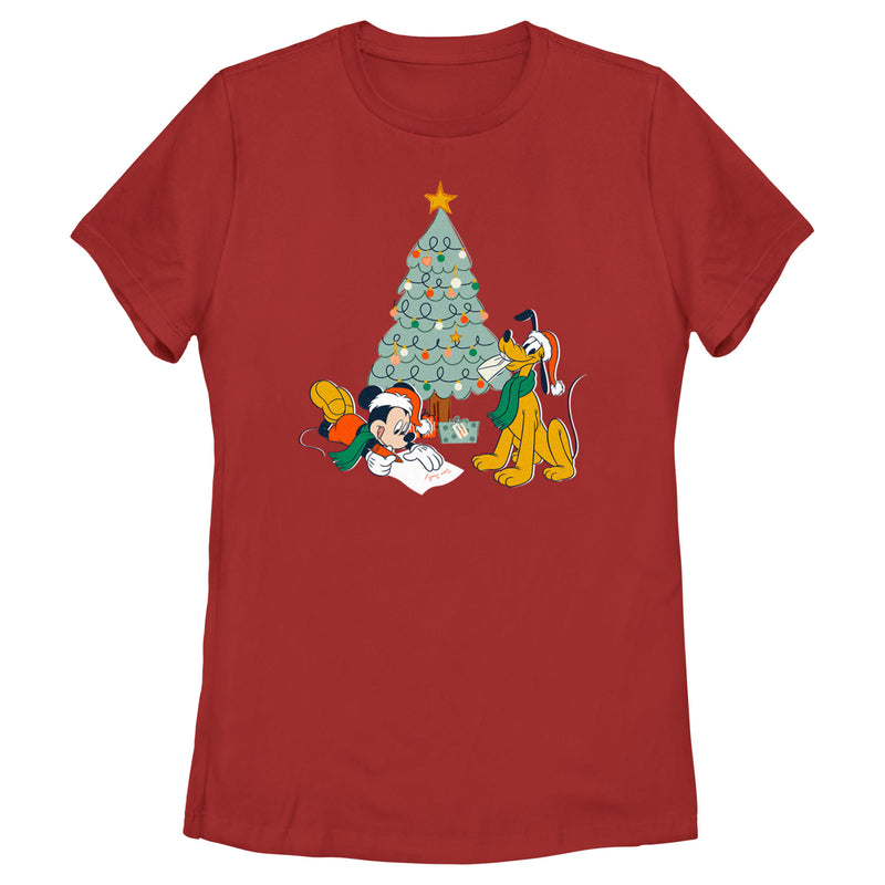 Women's Mickey & Friends Letter for Santa T-Shirt