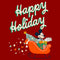 Women's Mickey & Friends Happy Holiday Sled T-Shirt